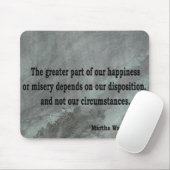 Zitat Marthas Washington Mousepad (Mit Mouse)