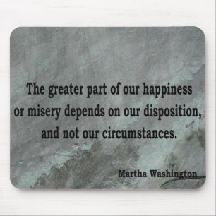 Zitat Marthas Washington Mousepad
