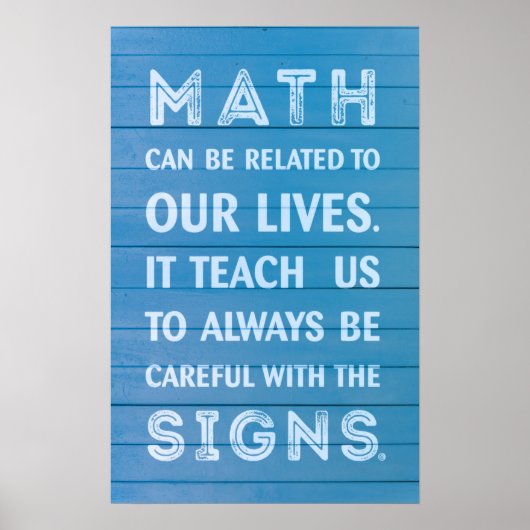 Zitat - Math Poster (Vorne)