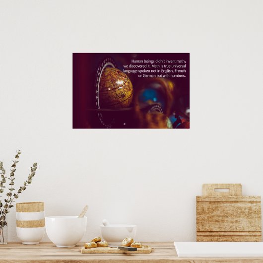 Zitat - Math Poster (Küche)