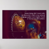 Zitat - Math Poster (Vorne)