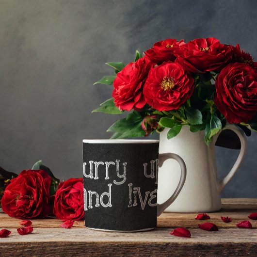 Zitat minimalistisch grau stoisch kaffeetasse