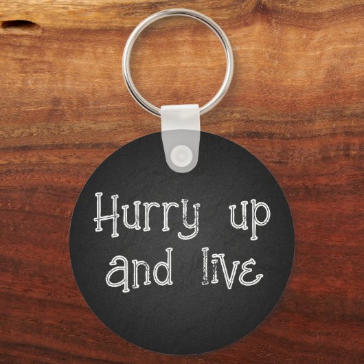 Zitat minimalistisch grau stoisch schlüsselanhänger (Vorderseite)