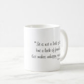 Zitat mit der Mitteilungs-"Liebe" Tasse (VorderseiteRechts)