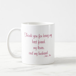 Zitat mit der Mitteilungs-"Liebe" Tasse