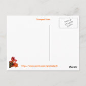 Zitat mit Trumpet-Weinkarte Postkarte (Rückseite)