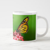 Zitat: Monarch Butterfly Blumenfotografie Jumbo-Tasse (Rechts)