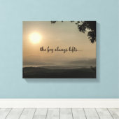 Zitat: Nebel hebt immer Leinwanddruck (Insitu (Holzboden))