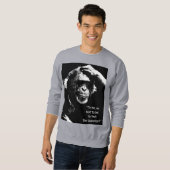 Zitat, ob man ein moderner Mann sein soll oder nic Sweatshirt (Vorne ganz)