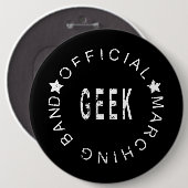 Zitat Offiziell Marching Band Geek Button (Vorne & Hinten)