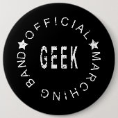 Zitat Offiziell Marching Band Geek Button (Vorderseite)