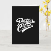 Zitat - Partner in Crime - dunkel Karte (Gelbe Blume)