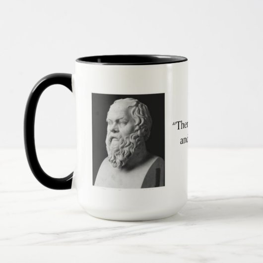 Zitat-Philosophie-Kaffee-Tasse SOCRATES Tasse (Links)