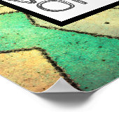 Zitat Plakat gute Gesänge nur abstraktes Design (Ecke)