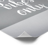 Zitat Plakat gute Vibes nur grau und weiß (Ecke)