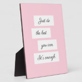 Zitat positiver Motivierend Inspirationsgedanken Fotoplatte (Seite)