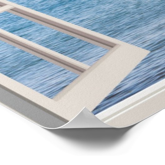 Zitat-Poster "Breathe Positivity" Poster (Ecke)