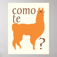 Zitat-Poster-Druck: Como te lama(s)