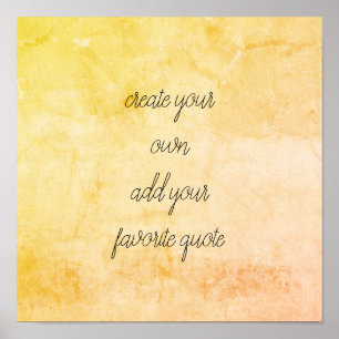 Zitat-Poster fügen Sie Ihre eigene Typografie Not Poster