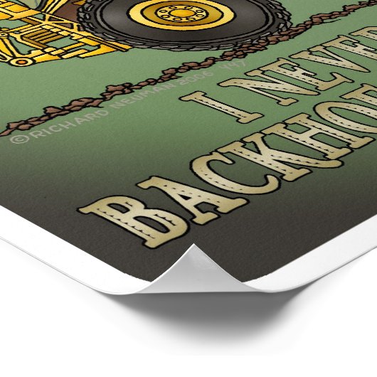 Zitat-Poster für Backhofen Poster (Ecke)