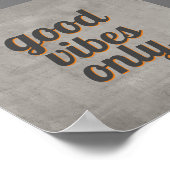 Zitat Poster gute Bilder nur grau Design (Ecke)