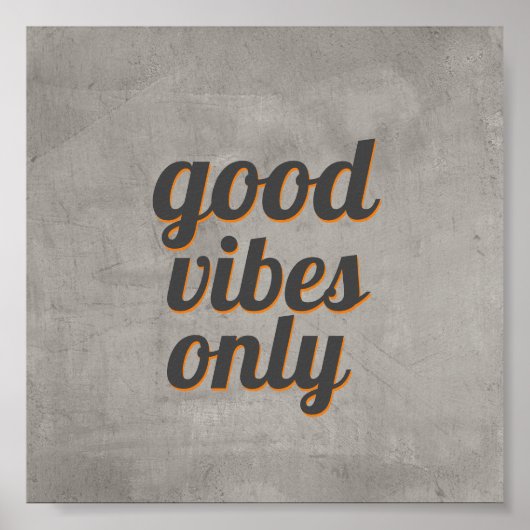 Zitat Poster gute Bilder nur grau Design (Vorne)