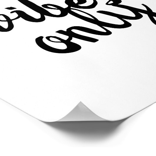 Zitat Poster gute Visionen nur schwarz auf weiß (Ecke)