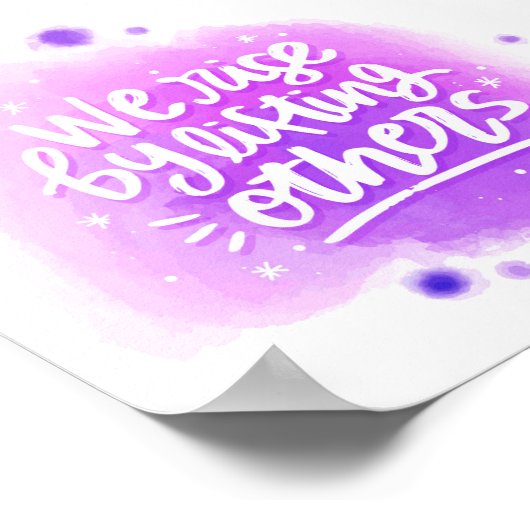 Zitat-Poster mit Inspiration Poster (Ecke)