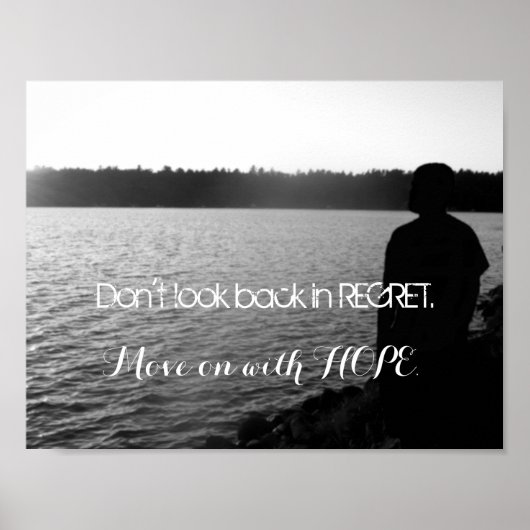 Zitat-Poster mit Inspiration Poster (Vorne)