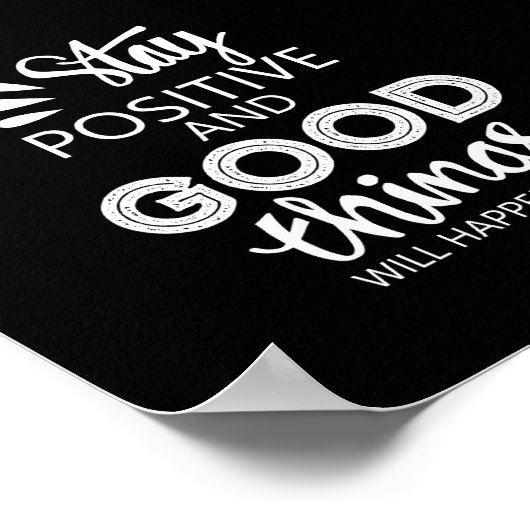 Zitat-Poster mit Inspiration Poster (Ecke)