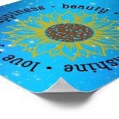 Zitat-Poster mit Inspiration Poster (Ecke)