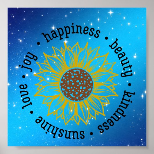 Zitat-Poster mit Inspiration Poster (Vorne)