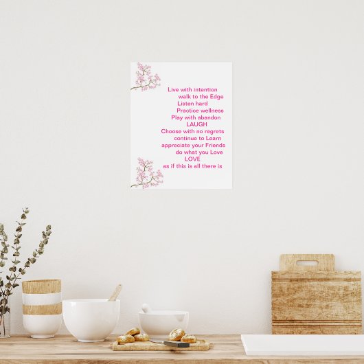 Zitat-Poster mit Inspiration Poster (Küche)