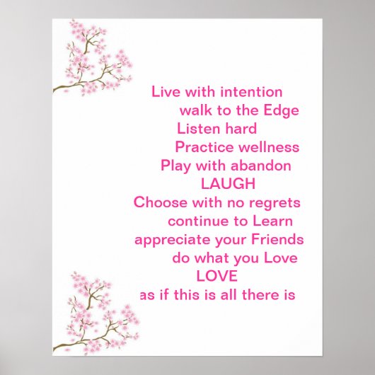 Zitat-Poster mit Inspiration Poster (Vorne)