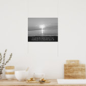 Zitat-Poster mit Sonnenuntergang Poster (Küche)