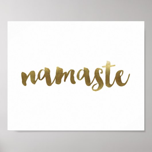 Zitat-Poster "namaste" Poster (Vorne)