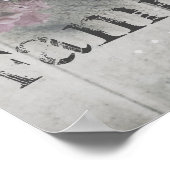 Zitat Poster rustikale schicke Blume und Holz (Ecke)