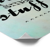 Zitat-Poster schwitzen den kleinen Text nie Poster (Ecke)