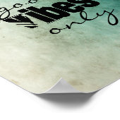 Zitat Poster Shabby Chic Stil gute Visionen nur (Ecke)