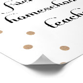 Zitat-Poster von Golddot-Homeschoollehrern Poster (Ecke)