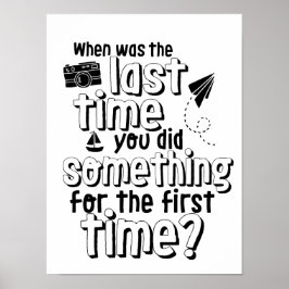 Zitat-Poster zum Thema Inspiration für das Leben Poster