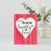 Zitat Postkarte "Servieren" (Stehend Vorderseite)