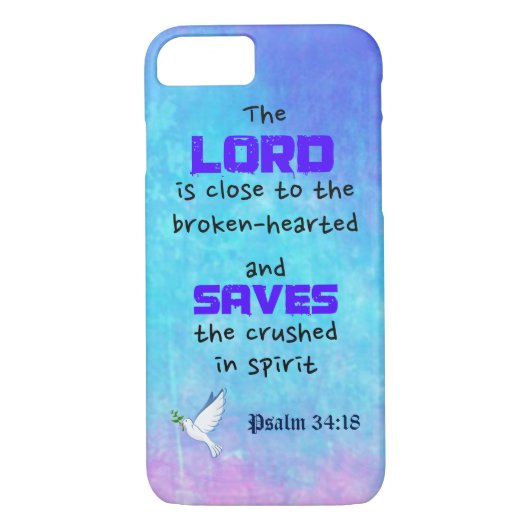 Zitat-Psalm 34:18 Case-Mate iPhone Hülle (Rückseite)