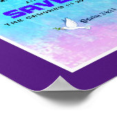 Zitat-Psalm 34:18 Poster (Ecke)