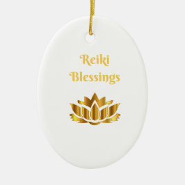 Zitat "Reiki Blessings" Keramik Ornament