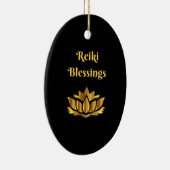 Zitat "Reiki Blessings" Keramikornament (Rechts)