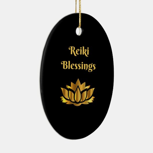Zitat "Reiki Blessings" Keramikornament (Rechts)