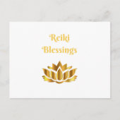 Zitat "Reiki Blessings" Postkarte (Vorderseite)