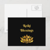 Zitat "Reiki Blessings" Postkarte (Vorne/Hinten)