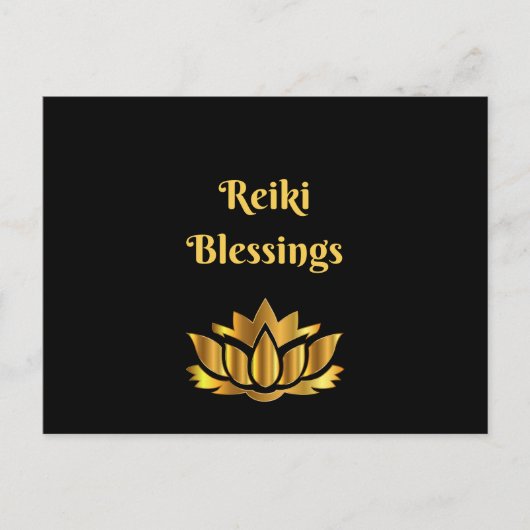 Zitat "Reiki Blessings" Postkarte (Vorderseite)